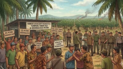 Konflik Lahan Sawit Pasangkayu: 25 Petani Dikriminalisasi di Balik Tumpang Tindih HGU