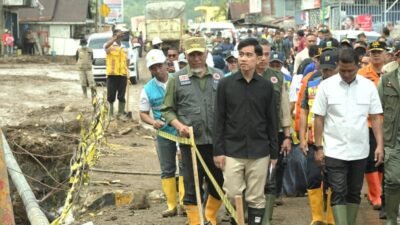 Gibran Minta Lahan Pertanian Solok Segera Dipulihkan Usai Banjir